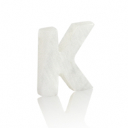 Schelp hanger special letter K White (natuurlijke kleur)