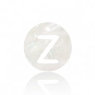 Schelp hanger special letter Z White (natuurlijke kleur)
