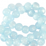 Polaris kralen 6 mm rond Mosso Arctic blue