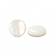 Schelp kralen 8mm White (natuurlijke kleur schelp)