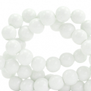 Glaskralen 6 mm opaque Off white