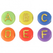 Acryl letterkralen Multicolour