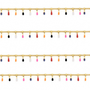 Benodigdheden van Stainless steel Roestvrij staal (RVS) jasseron spike Goud-multicolour