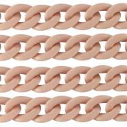 Acryl schakels 29mm matt Vintage pink