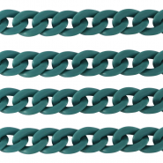 Acryl schakels 18mm matt Petrol blue