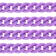 Acryl schakels 18mm matt Petal purple