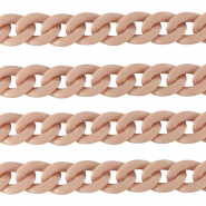 Acryl schakels 18mm matt Vintage pink