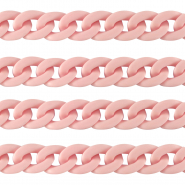 Acryl schakels 18mm matt Light pink