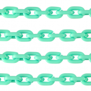 Acryl schakels 15mm shiny Turquoise green