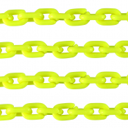 Acryl schakels 15mm shiny Neon yellow