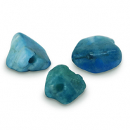Kralen natuursteen fluorapatiet Petrol blue