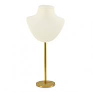 Sieraden display buste voor kettingen Gold-beige