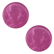 20 mm platte Polaris Elements cabochon Jais Anemone pink