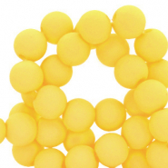 4 mm kralen van acryl Blazing yellow