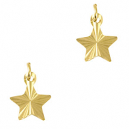 Bedels van Stainless steel Roestvrij staal (RVS) star Gold