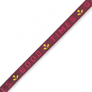 Tekstlint "good times" Purple-pink