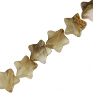 Kralen natuursteen star Beige