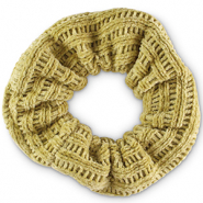 Scrunchie corduroy haarelastiek Willow green