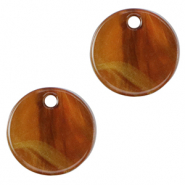 Hangers van resin 12mm Topaz brown