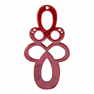 Hangers van resin barok Salsa red