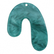 Hangers van resin organic Petrol blue