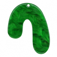 Hangers van resin organic Emerald green