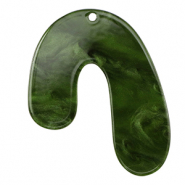Hangers van resin organic Moss green
