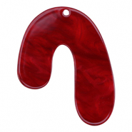 Hangers van resin organic Salsa red