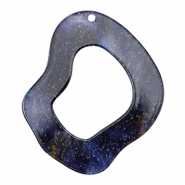 Hangers van resin organic glitter Multicolor galaxy