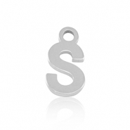 Bedels van Stainless steel Roestvrij staal (RVS) initial S Silver
