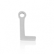 Bedels van Stainless steel Roestvrij staal (RVS) initial L Silver
