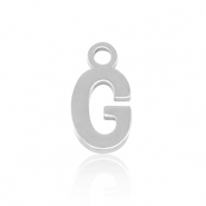 Bedels van Stainless steel Roestvrij staal (RVS) initial G Silver
