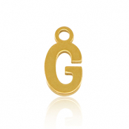Bedels van Stainless steel Roestvrij staal (RVS) initial G Gold