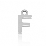 Bedels van Stainless steel Roestvrij staal (RVS) initial F Silver
