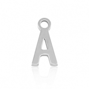 Bedels van Stainless steel Roestvrij staal (RVS) initial A Silver