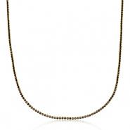 Kettingen van Stainless steel Roestvrij staal (RVS) Goud-black