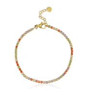 Armbanden van Stainless steel Roestvrij staal (RVS) Goud-multicolour