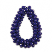 Hangers van facet drop Dark blue