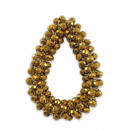 Hangers van facet drop Gold