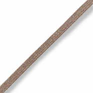 Elastisch Ibiza lint Rose gold metallic