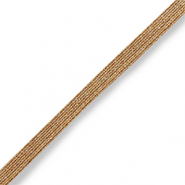 Elastisch Ibiza lint Champagne gold metallic