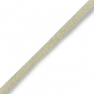 Elastisch Ibiza lint Ivory gold