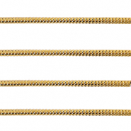 Benodigdheden van Stainless steel Roestvrij staal (RVS) jasseron snake 1.6mm Goud
