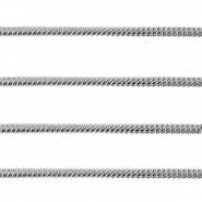 Benodigdheden van Stainless steel Roestvrij staal (RVS) jasseron snake 1.6mm Zilver