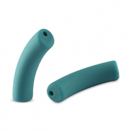 Acryl kralen tube matt Ocean wave green