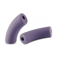 Acryl kralen tube matt Paisley purple