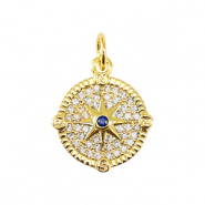 TQ metaal brass bedels star Gold