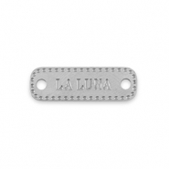 Bedels van Stainless steel Roestvrij staal (RVS) tussenstuk La Luna Silver