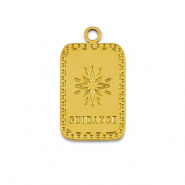 Bedels van Stainless steel Roestvrij staal (RVS) La Luna 'Guidance' Gold