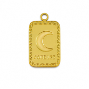 Bedels van Stainless steel Roestvrij staal (RVS) La Luna 'Courage' Gold